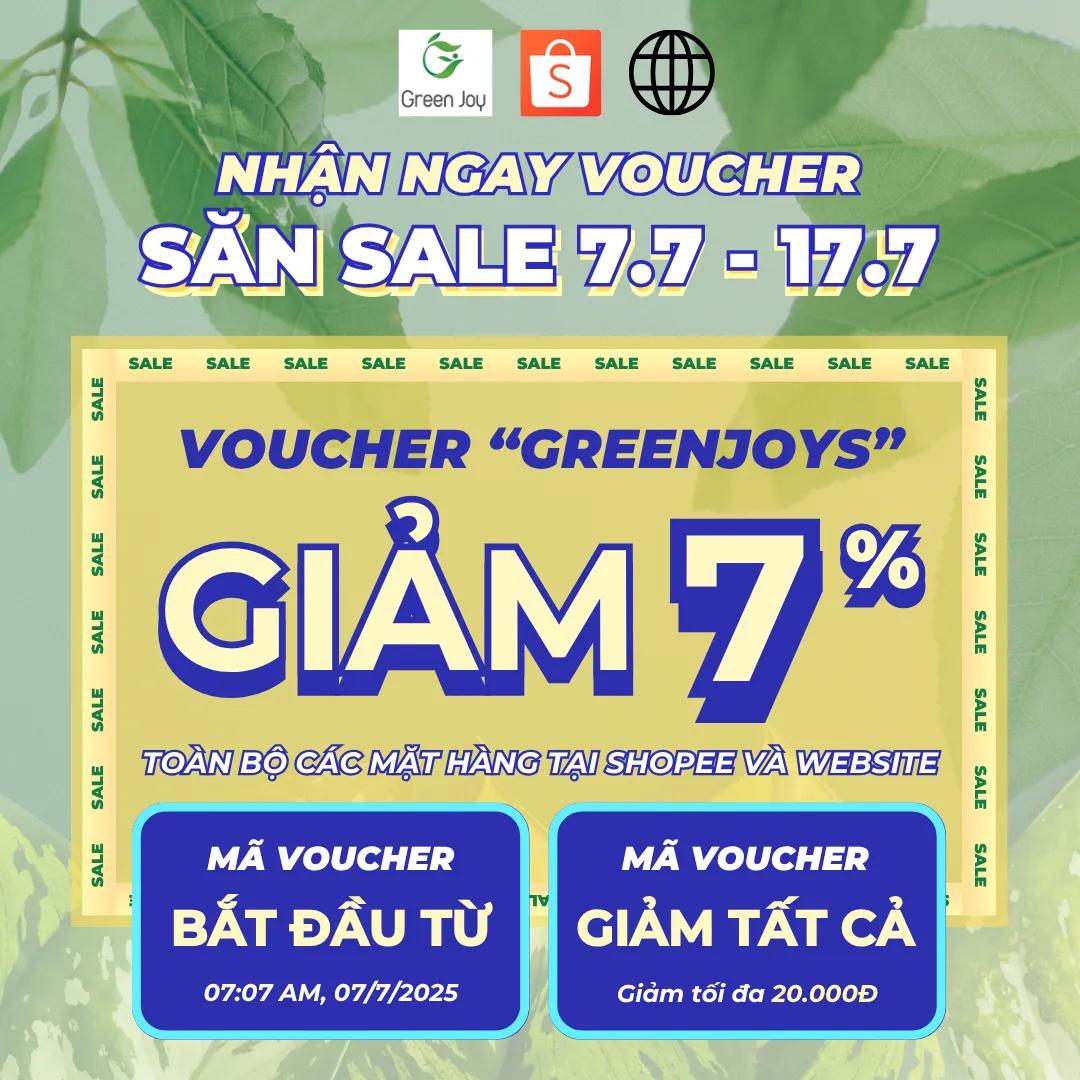 CÔNG BỐ MÃ SALE 7% 7.7
