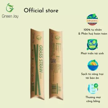 Ống hút cỏ bàng khô Green Joy - combo 2 hộp 10