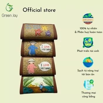 Ví cỏ bàng thời trang Green Joy vẽ