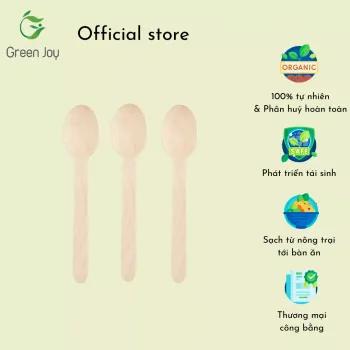 Set muỗng gỗ dùng một lần Green Joy 