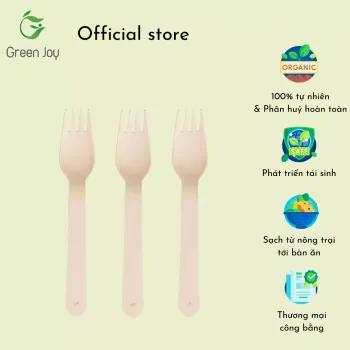 Set nĩa gỗ dùng một lần Green Joy 