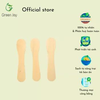 Set muỗng gỗ nhỏ Magnum dùng một lần Green Joy 