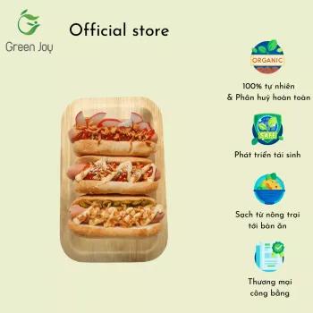 Set đĩa/dĩa mo cau chữ nhật Green Joy (28cm)