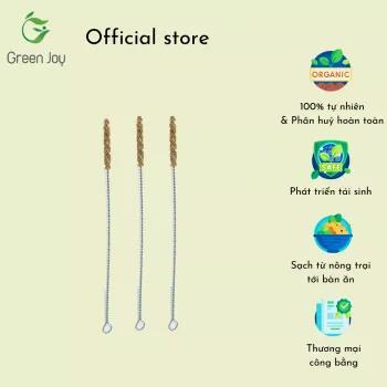 Set cọ xơ dừa rửa ống hút Green Joy (100 cọ)